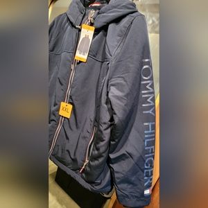 NWT Tommy Hilfiger 2Xlarge navy blue full zip  jacket